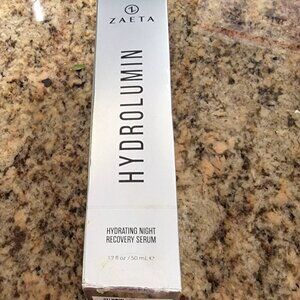 New ZAETA Hydrolumin Hydrating Night Recovery Serum Peptides Hyaluronic Acid